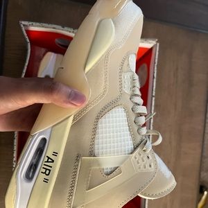 Jordan 4 sail off white